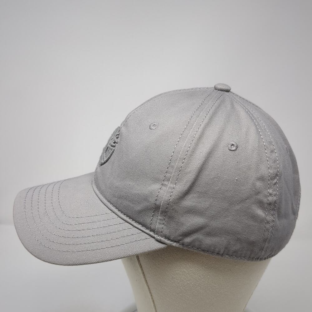 Timberland Strapback Baseball Cap Gray One Size Adjustable Embroidered 6 Panel View 3